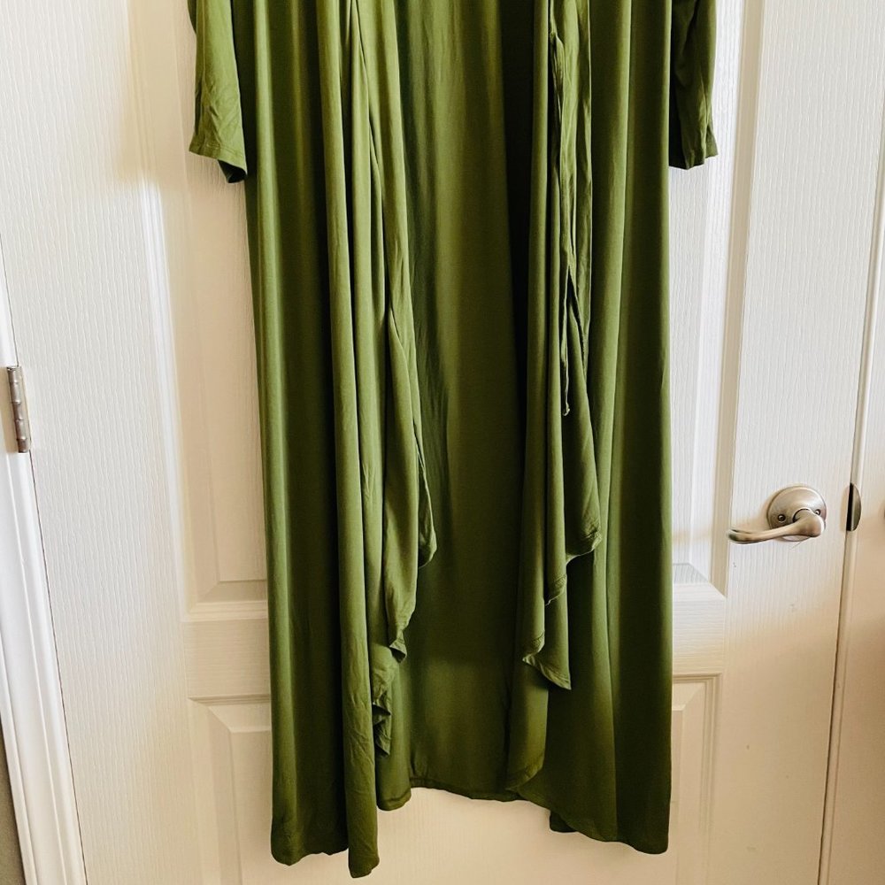 NorthStyle Super Comfy Flowy Hi-Lo Maxi Home Gown Lounge Beach Wrap Dress Robe S - Picture 3 of 10